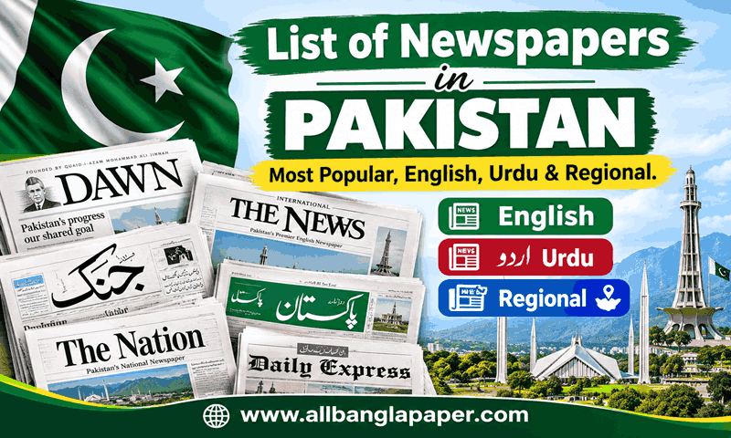 List of Newspapers in Pakistan | Most Popular, English, Urdu & Regional